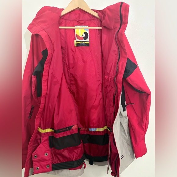 Burton Dryride Ski Jacket Mens Large Full Zip Pockets Hooded - Picture 5 of 6